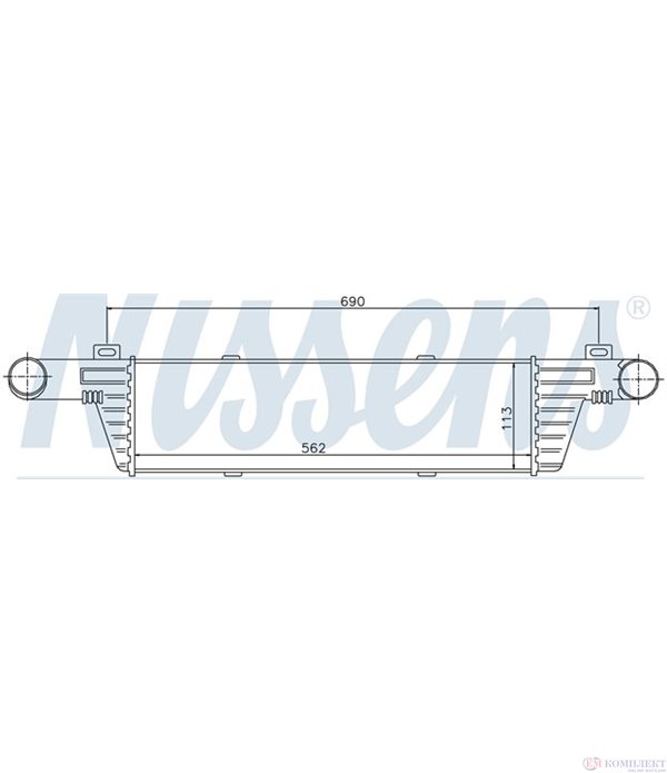 РАДИАТОР ИНТЕРКУЛЕР MERCEDES E CLASS COMBI S210 (1996-) E 220 T CDI - NISSENS