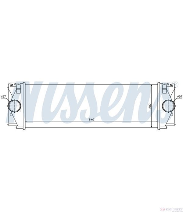 РАДИАТОР ИНТЕРКУЛЕР MERCEDES SPRINTER 3,5T 906 (2006-) 318 CDI 4x4 - NISSENS