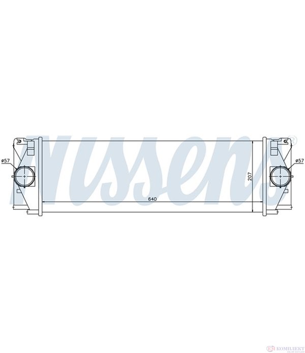 РАДИАТОР ИНТЕРКУЛЕР MERCEDES SPRINTER 3,5 906 (2006-) 311 CDI 4x4 - NISSENS