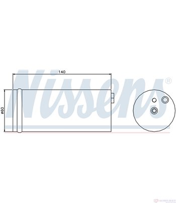 ДЕХИДРАТОР КЛИМАТИК NISSAN ALMERA II HATCHBACK (2000-) 1.5 - NISSENS