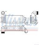 РАДИАТОР ИНТЕРКУЛЕР CITROEN C5 (2001-) 2.0 HDi - NISSENS