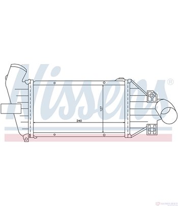 РАДИАТОР ИНТЕРКУЛЕР VAUXHALL ASTRA MK IV (1998-) 1.7 TD - NISSENS