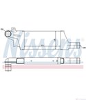 РАДИАТОР ИНТЕРКУЛЕР OPEL COMBO (2001-) 1.7 DI 16V - NISSENS