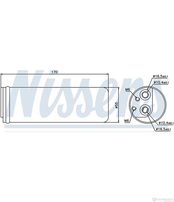 ДЕХИДРАТОР КЛИМАТИК VAUXHALL CORSA MK III (2000-) 1.7 DI 16V - NISSENS