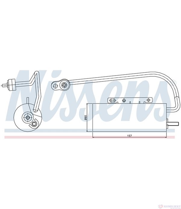 ДЕХИДРАТОР КЛИМАТИК OPEL VECTRA C (2002-) 2.0 DTI 16V - NISSENS