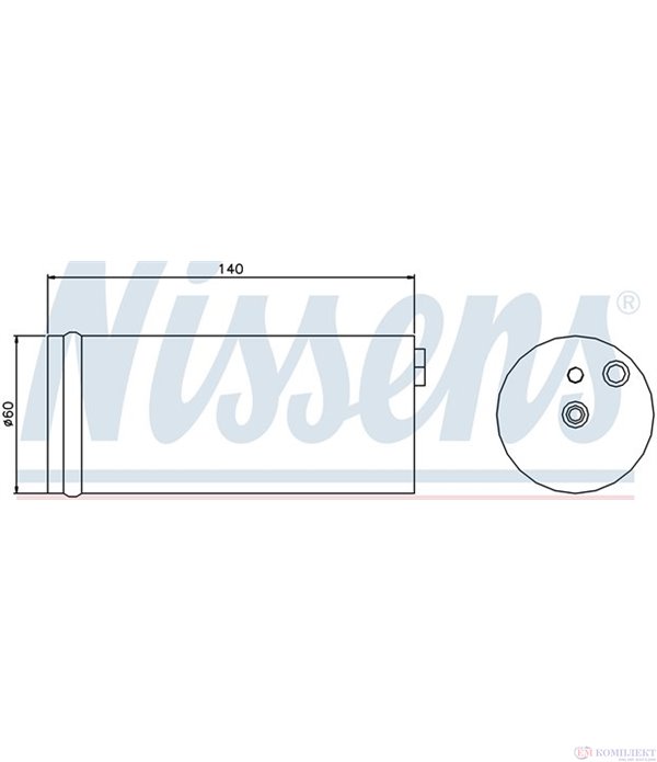 ДЕХИДРАТОР КЛИМАТИК NISSAN ALMERA TINO (2000-) 2.2 Di - NISSENS