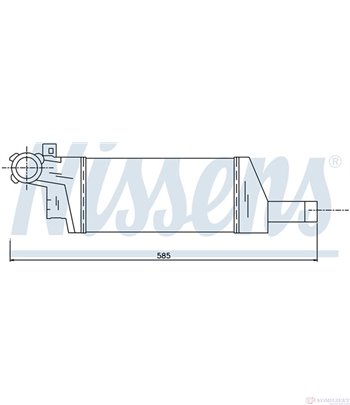 РАДИАТОР ИНТЕРКУЛЕР OPEL CORSA C (2000-) 1.3 CDTI - NISSENS