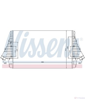 РАДИАТОР ИНТЕРКУЛЕР OPEL VECTRA C COMBI (2003-) 1.9 CDTI - NISSENS