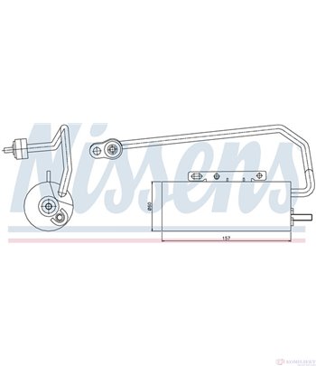 ДЕХИДРАТОР КЛИМАТИК OPEL VECTRA C (2002-) 2.0 16V Turbo - NISSENS