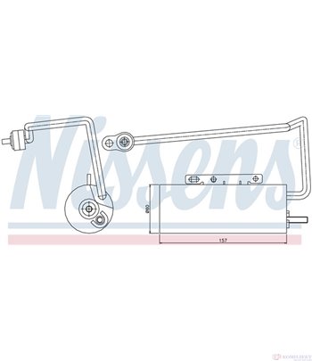 ДЕХИДРАТОР КЛИМАТИК OPEL SIGNUM (2003-) 3.0 V6 CDTI - NISSENS