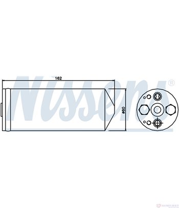 ДЕХИДРАТОР КЛИМАТИК MAZDA 626 V (1997-) 2.0 Turbo DI - NISSENS