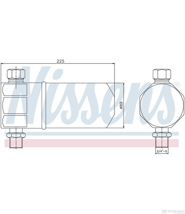 ДЕХИДРАТОР КЛИМАТИК VOLKSWAGEN PASSAT VARIANT (1997-) 2.0 4motion - NISSENS