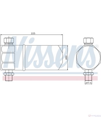 ДЕХИДРАТОР КЛИМАТИК VOLKSWAGEN PASSAT (1996-) 2.0 4motion - NISSENS