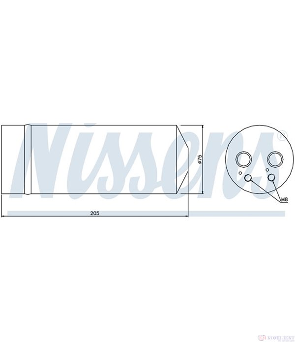 ДЕХИДРАТОР КЛИМАТИК VOLKSWAGEN PASSAT (2000-) 2.8 4motion - NISSENS