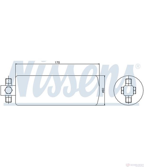 ДЕХИДРАТОР КЛИМАТИК MITSUBISHI GALANT V (1992-) 2.5 V6-24 4x4 - NISSENS