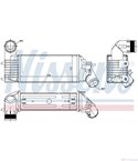 РАДИАТОР ИНТЕРКУЛЕР PEUGEOT 607 (2000-) 2.2 HDI - NISSENS