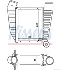 РАДИАТОР ИНТЕРКУЛЕР VAUXHALL CARLTON MK III (1986-) 2.3 TD Interc. - NISSENS