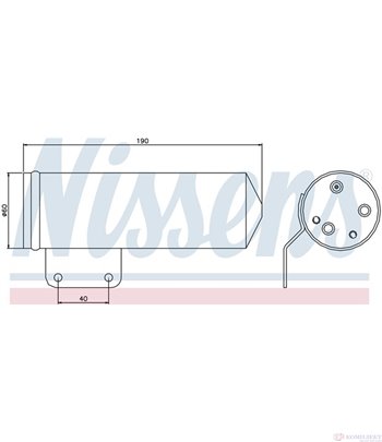 ДЕХИДРАТОР КЛИМАТИК FIAT PUNTO (1999-) 1.9 JTD - NISSENS