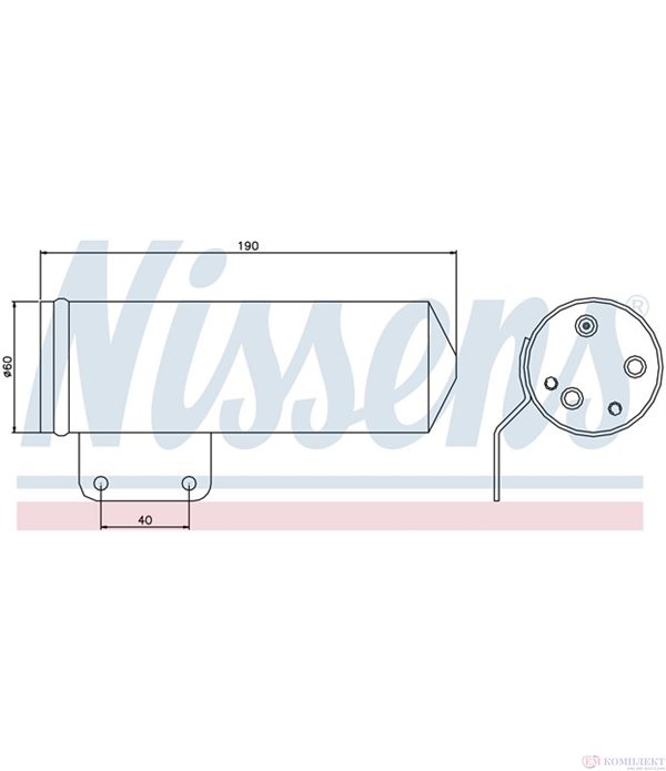 ДЕХИДРАТОР КЛИМАТИК FIAT PUNTO VAN (2000-) 1.9 JTD - NISSENS