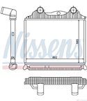 РАДИАТОР ИНТЕРКУЛЕР MAN TGA (2000-) 37.480 FFDC - NISSENS