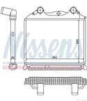 РАДИАТОР ИНТЕРКУЛЕР MAN TGA (2000-) 32.460 FFD-TM - NISSENS