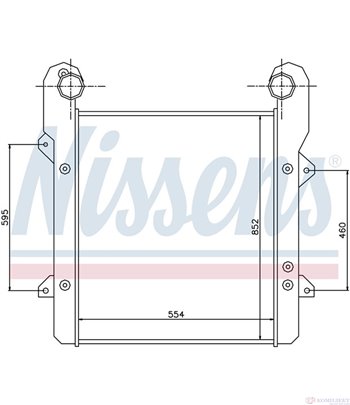 РАДИАТОР ИНТЕРКУЛЕР DAF 95 XF (1997-) FTR 95 XF 430 - NISSENS