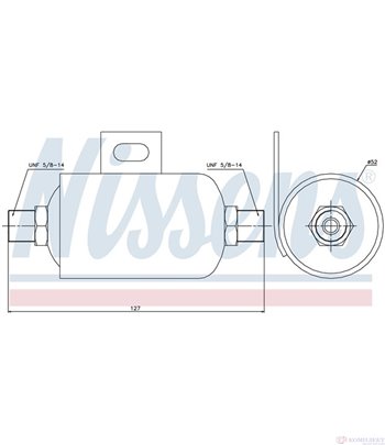 ДЕХИДРАТОР КЛИМАТИК DAF 95 XF (1997-) FA 95 XF 430 - NISSENS