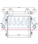 РАДИАТОР ИНТЕРКУЛЕР MAN F 2000 (1994-) 33.423 DFAK, DFA-KI - NISSENS