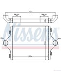 РАДИАТОР ИНТЕРКУЛЕР MAN F 2000 (1994-) 27.273 DFAK - NISSENS