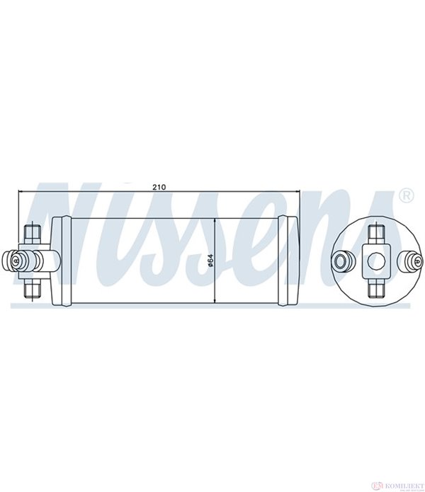 ДЕХИДРАТОР КЛИМАТИК DAF CF 65 (2001-) FA 65.220 - NISSENS