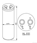 ДЕХИДРАТОР КЛИМАТИК AUDI A4 AVANT (2001-) 1.6 - NRF