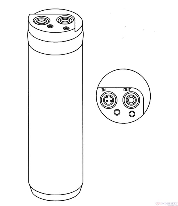 ДЕХИДРАТОР КЛИМАТИК OPEL COMBO (2001-) 1.7 DI 16V - NRF