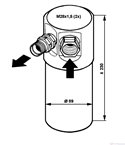 ДЕХИДРАТОР КЛИМАТИК AUDI CABRIOLET (1991-) 1.9 TDI - NRF