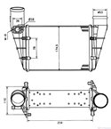 РАДИАТОР ИНТЕРКУЛЕР AUDI A4 AVANT (1995-) 1.8 T quattro - NRF