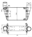 РАДИАТОР ИНТЕРКУЛЕР AUDI A6 AVANT (1997-) 1.8 T quattro - NRF