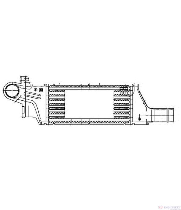 РАДИАТОР ИНТЕРКУЛЕР VAUXHALL CORSA MK III (2000-) 1.7 DI 16V - NRF