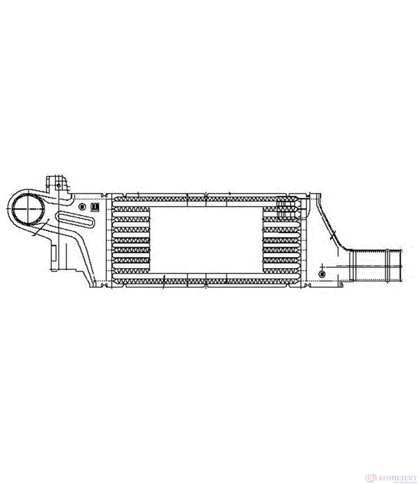 РАДИАТОР ИНТЕРКУЛЕР VAUXHALL COMBO MK II (2001-) 1.7 DI 16V - NRF
