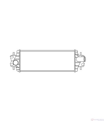 РАДИАТОР ИНТЕРКУЛЕР OPEL VIVARO COMBI (2001-) 2.5 DTI - NRF