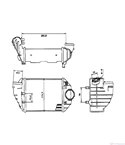 РАДИАТОР ИНТЕРКУЛЕР VOLKSWAGEN PASSAT (1996-) 2.5 TDI Syncro4motion - NRF