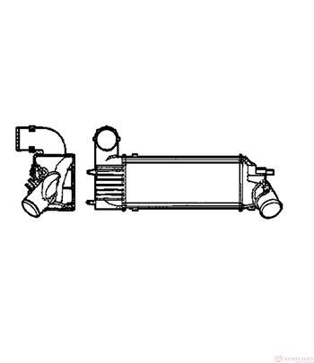 РАДИАТОР ИНТЕРКУЛЕР CITROEN C5 BREAK (2001-) 2.0 HDi - NRF