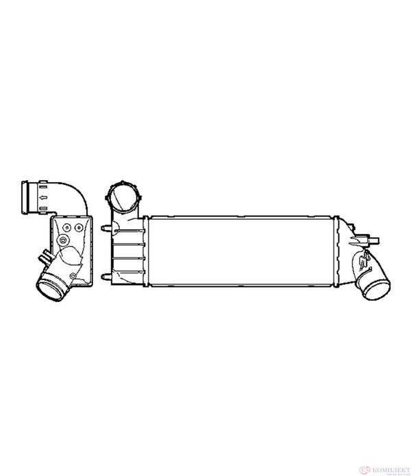 РАДИАТОР ИНТЕРКУЛЕР FIAT ULYSSE (2002-) 2.2 D Multijet - NRF