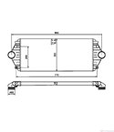 РАДИАТОР ИНТЕРКУЛЕР PEUGEOT 806 (1994-) 2.0 HDI - NRF