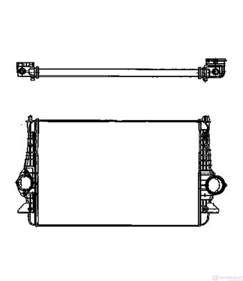 РАДИАТОР ИНТЕРКУЛЕР SEAT ALHAMBRA (1996-) 2.0 TDI - NRF