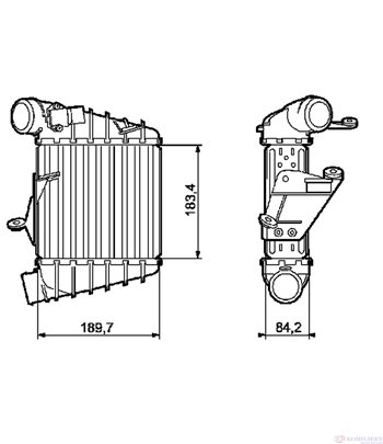 РАДИАТОР ИНТЕРКУЛЕР SEAT IBIZA IV (2002-) 1.4 TDI - NRF