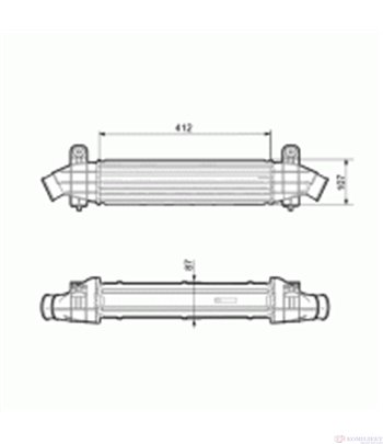 РАДИАТОР ИНТЕРКУЛЕР FORD MONDEO III COMBI (2000-) 2.0 16V TDDiTDCi - NRF