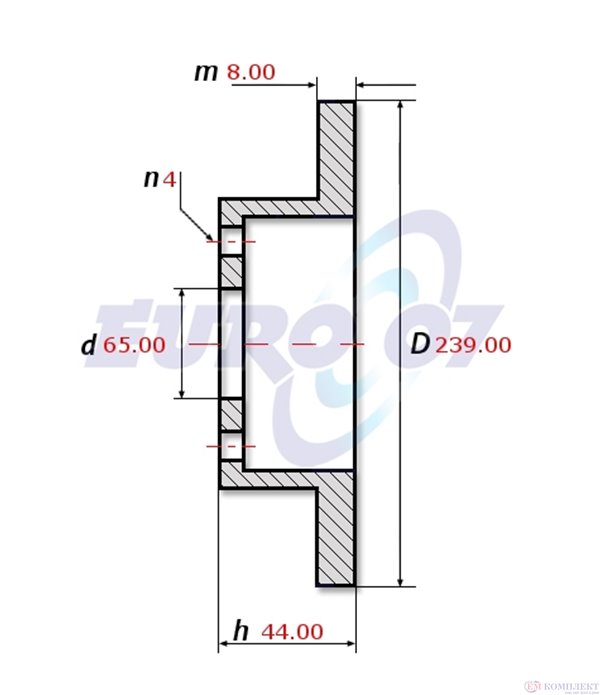 ДИСК СПИРАЧЕН ПРЕДЕН VOLKSWAGEN POLO (1975-) 1.3 - METELLI