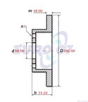 ДИСК СПИРАЧЕН ПРЕДЕН VOLKSWAGEN TRANSPORTER IV (1990-) 1.9 TD - METELLI
