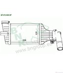 РАДИАТОР ИНТЕРКУЛЕР OPEL ASTRA G COMBI (1998-) 2.0 DTI 16V - BNR