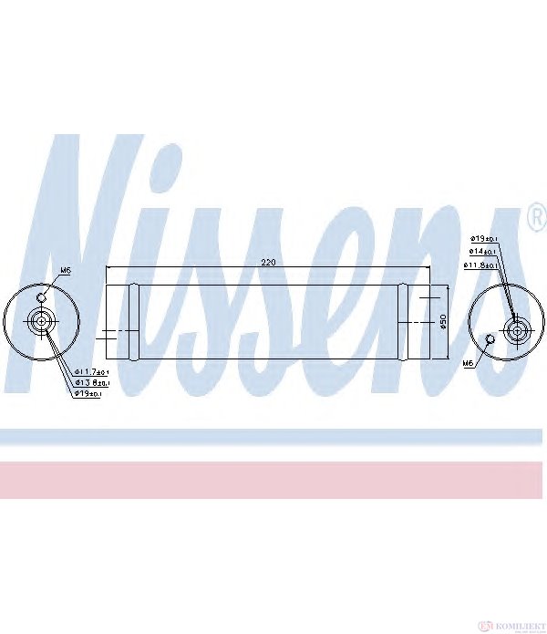 ДЕХИДРАТОР КЛИМАТИК CHEVROLET NUBIRA COMBI (2005-) 1.6 - NISSENS