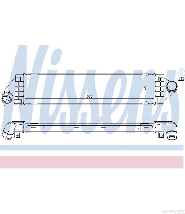 РАДИАТОР ИНТЕРКУЛЕР FORD MONDEO IV SEDAN (2007-) 2.2 TDCi - NISSENS
